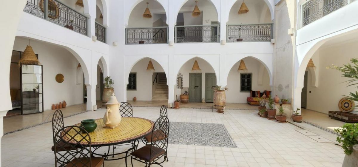 patio 2 maison d'hote Riad marrakech